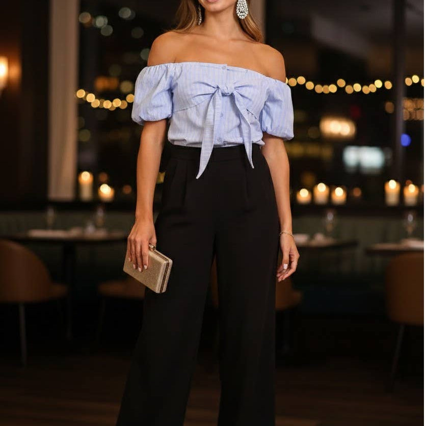 Claire Off-Shoulder Puff Sleeve Top