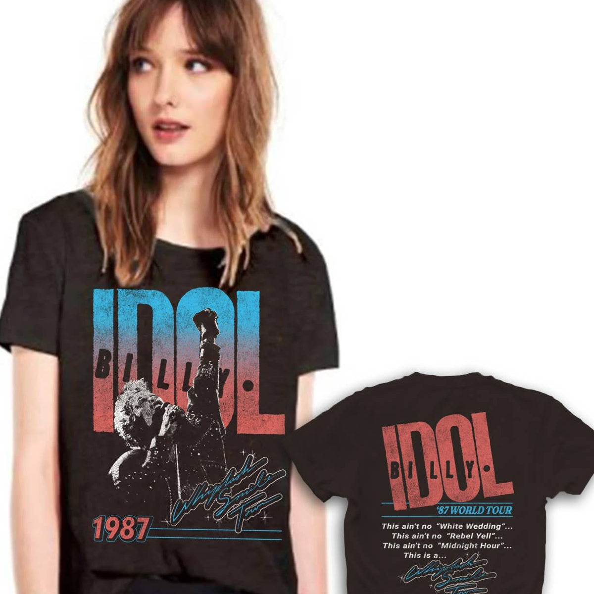 BILLY IDOL WHIPLASH TOUR TEE