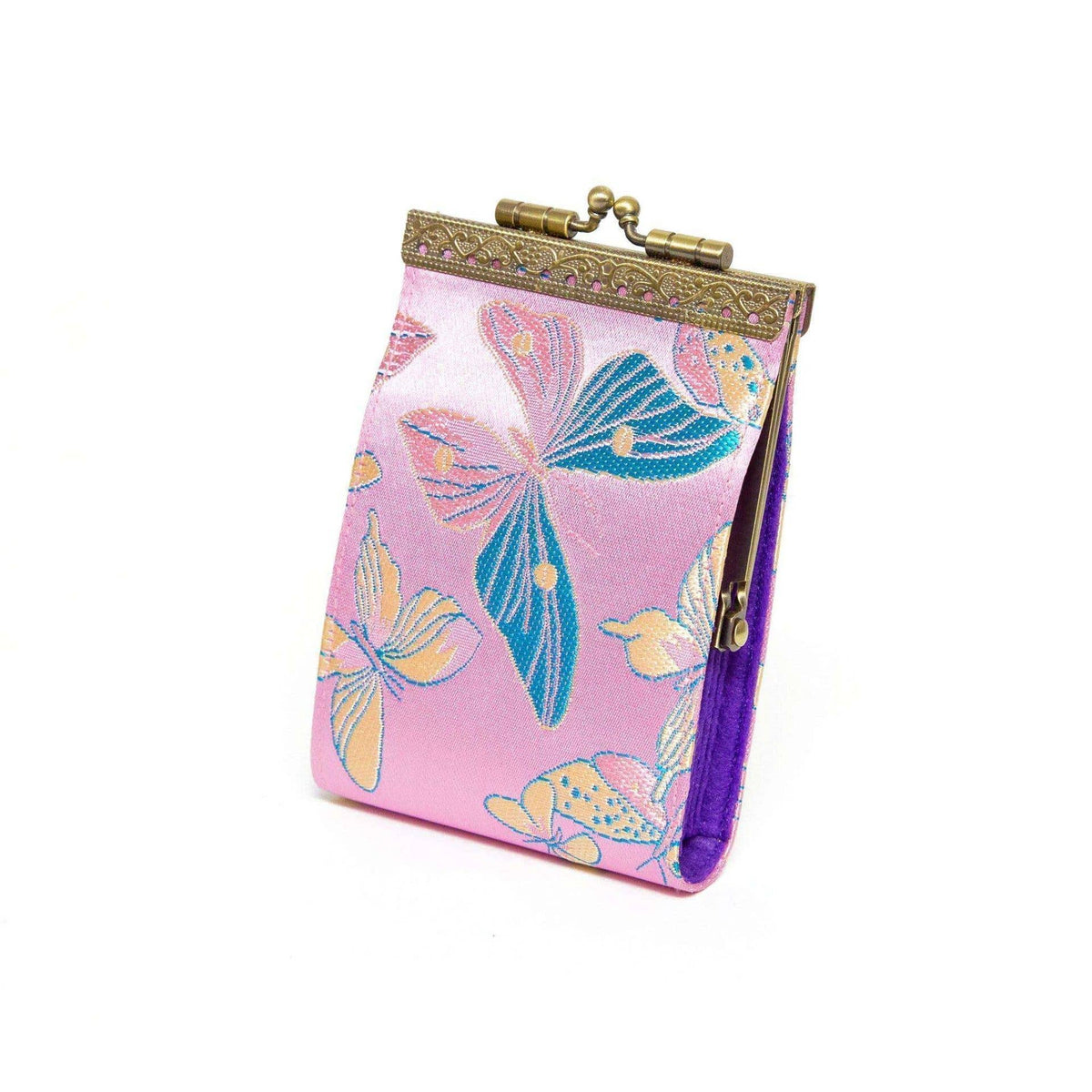 Butterfly Brocade RFID Card Holder