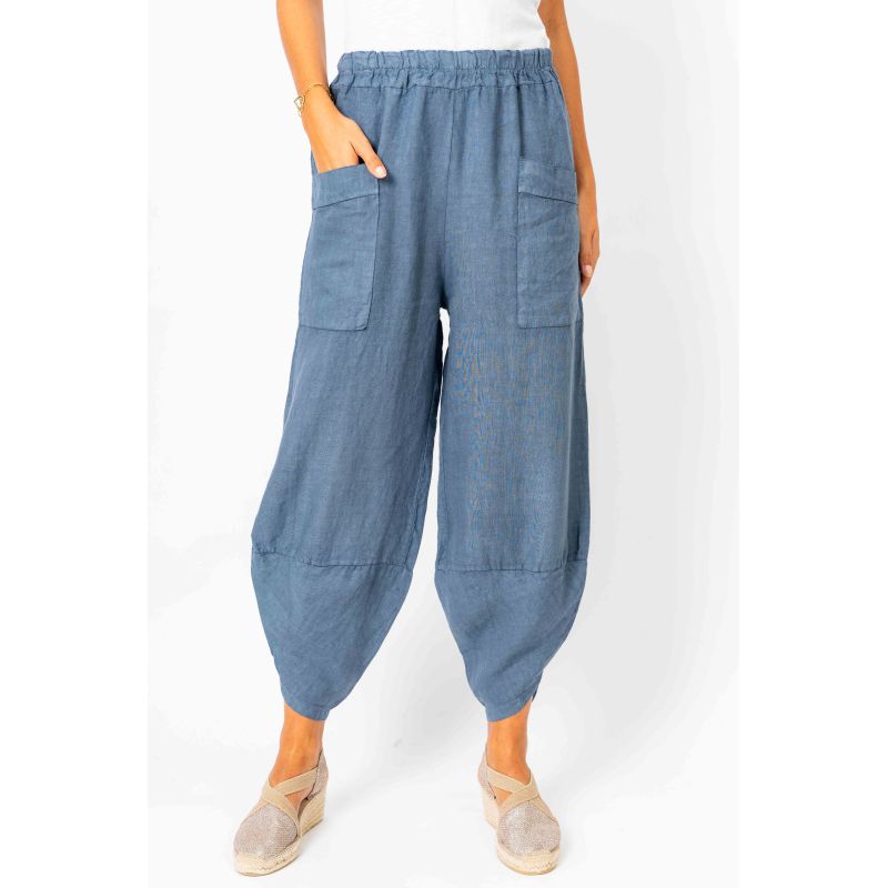 Linen Botom Linen Pant bottom detail – The Patent Bow