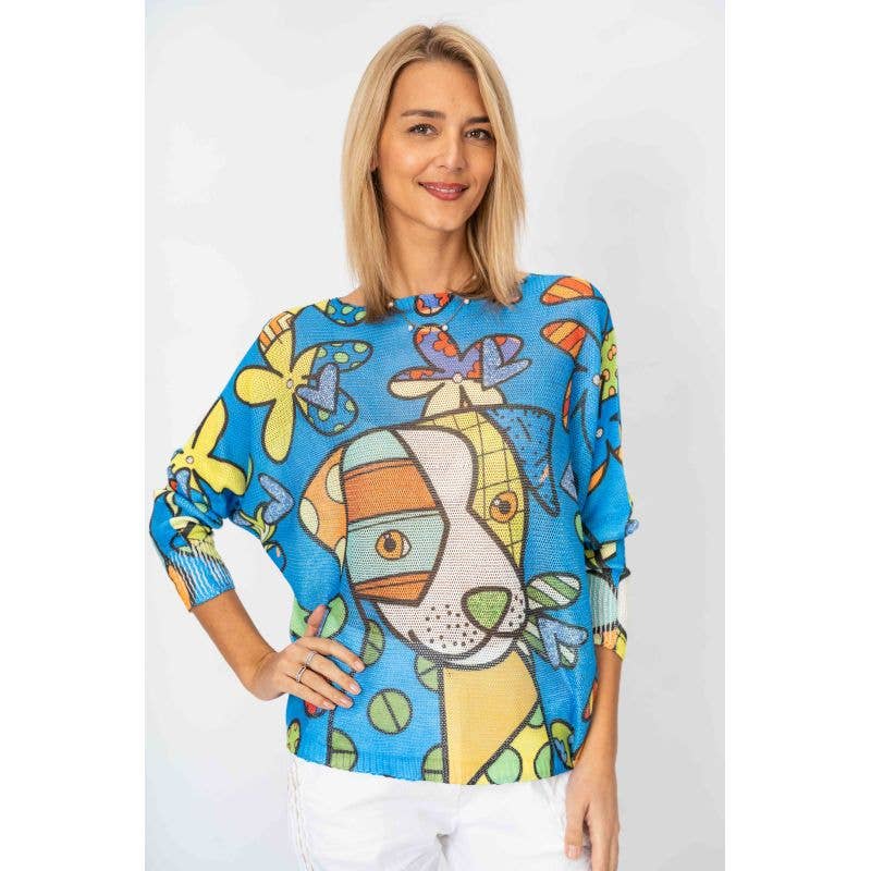 Puppy batwing Sweater